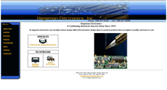 Desktop Screenshot of hegemonelectronics.com